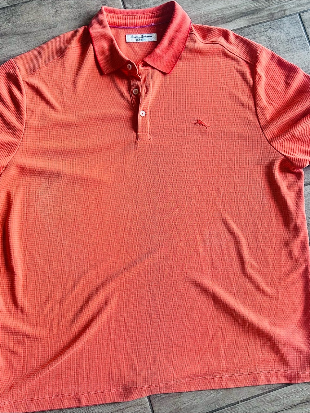 Tommy Bahama Coral-Orange Polo Shirt